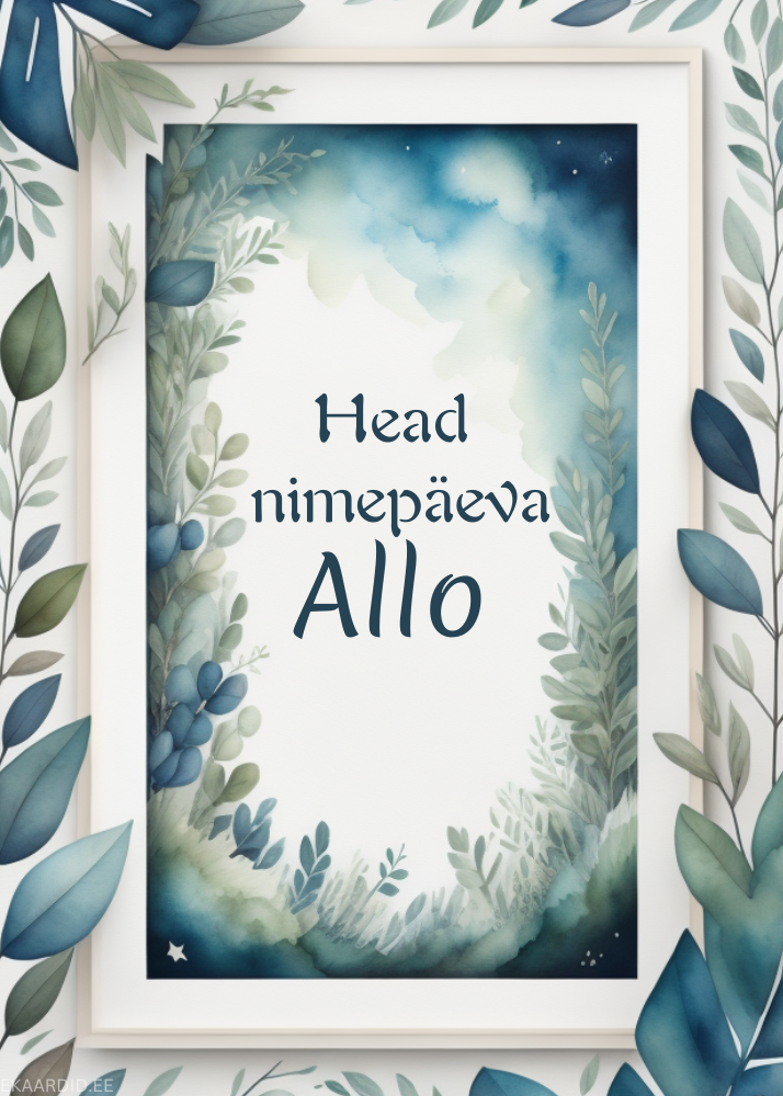 Head nimepäeva, Allo!