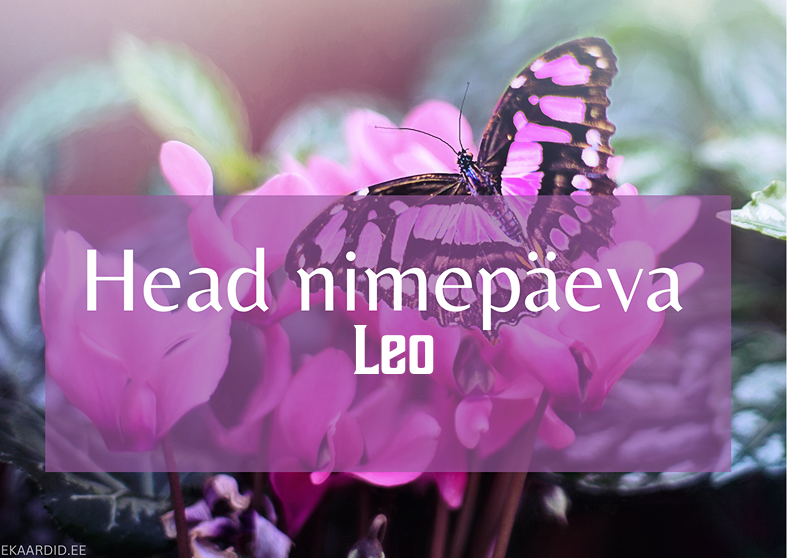 Head nimepäeva, Leo!