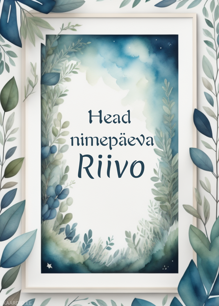 Head nimepäeva, Riivo!