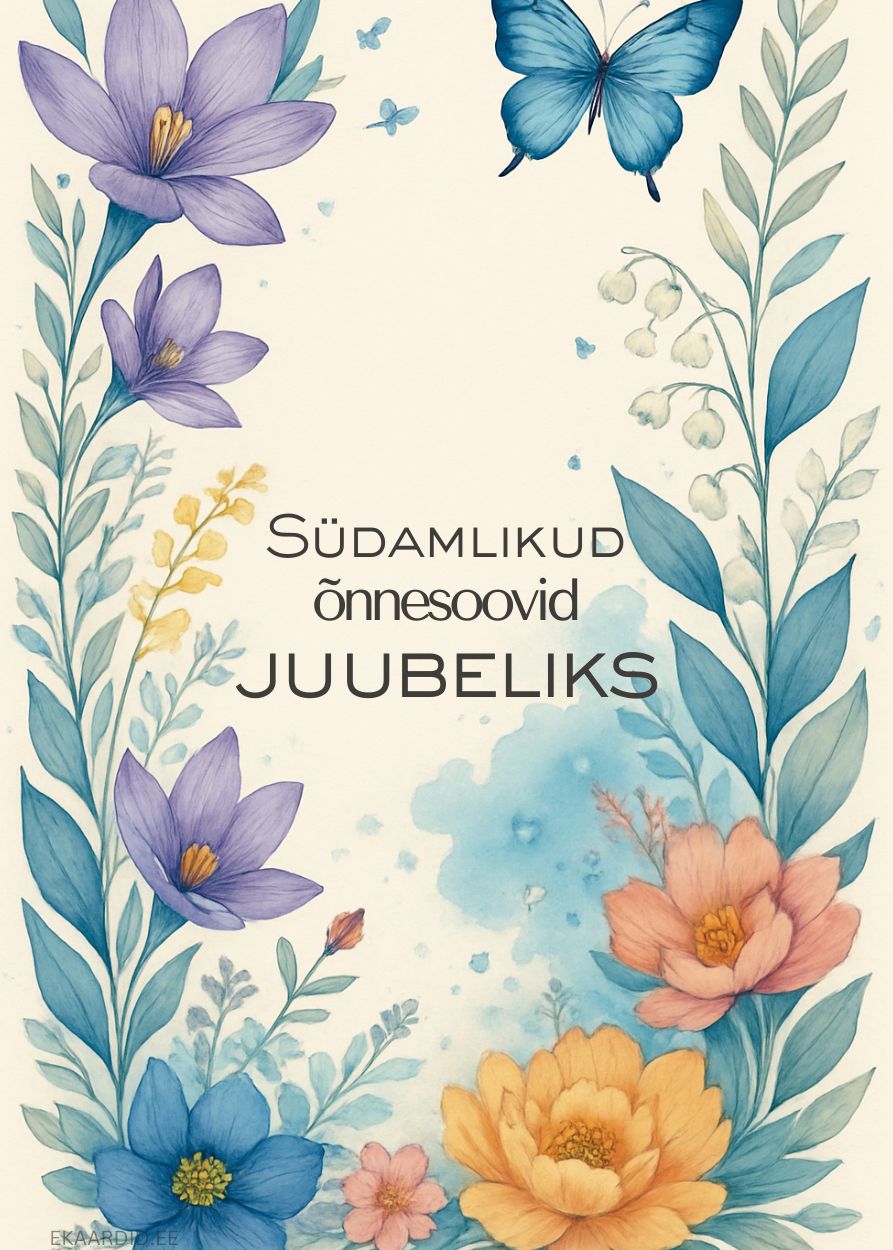 Llilledega juubelikaart