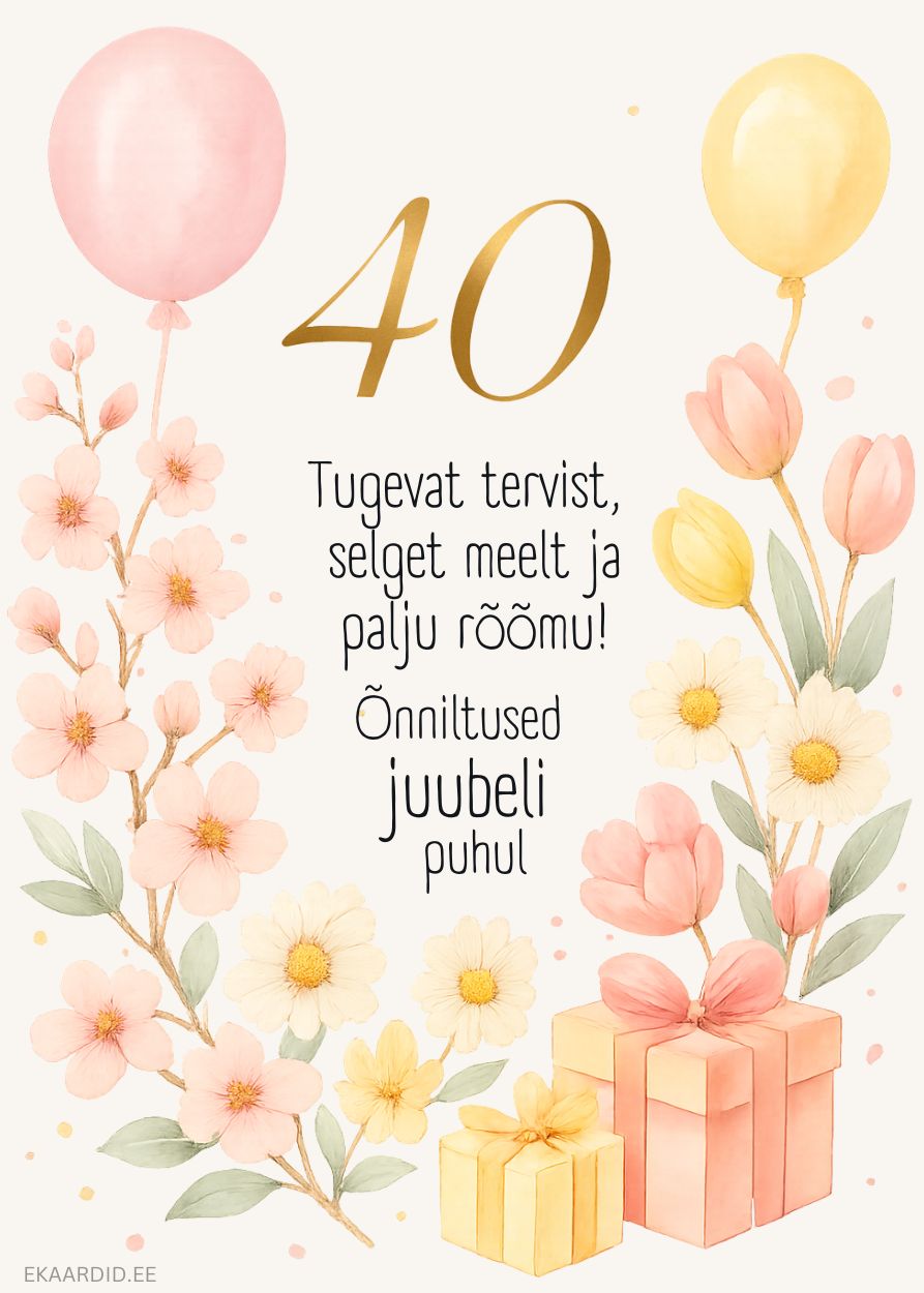 Lilleline 40. juubeli kaart