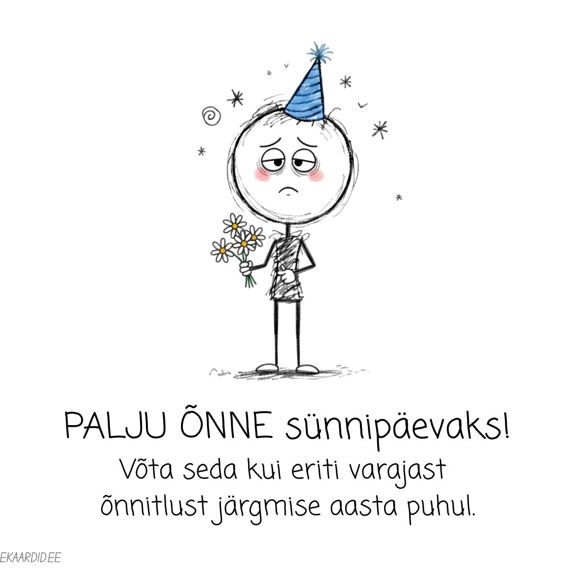 Hilinenud õnnesoovid sünnipäevaks kaart