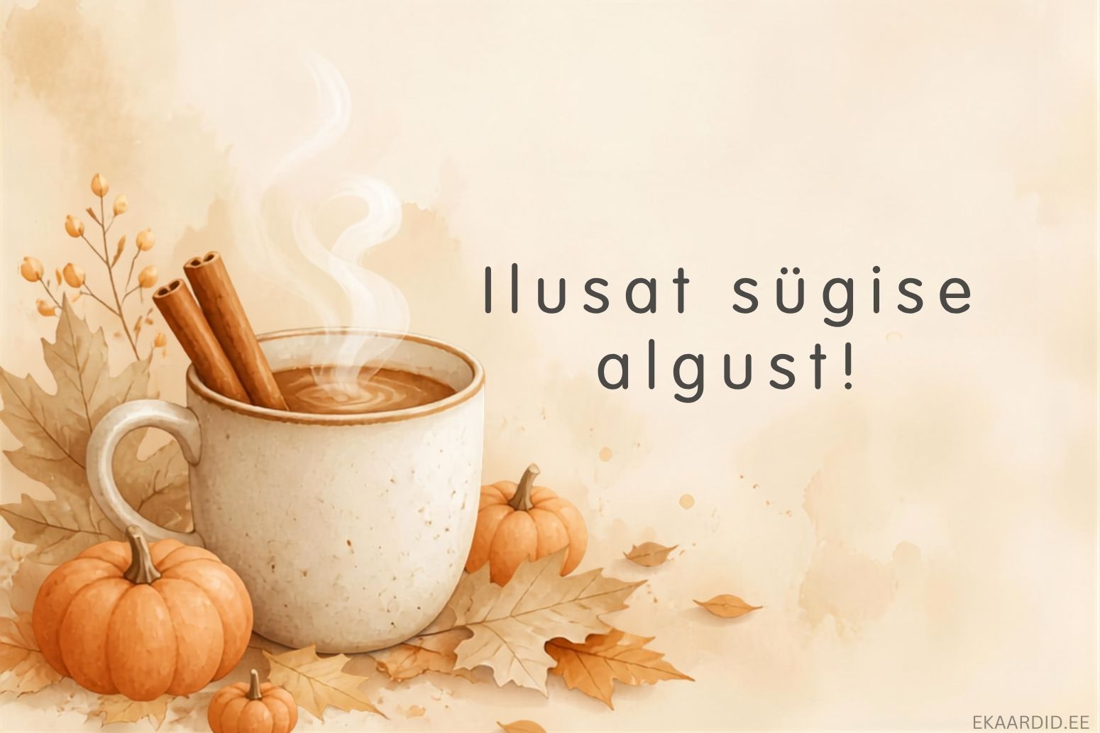Soe sügise alguse tervituskaart
