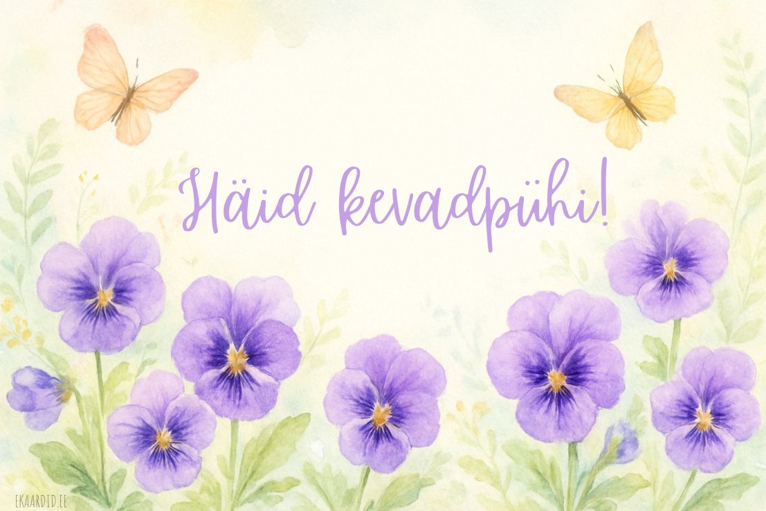 Kevadpühade kaart kannikestega