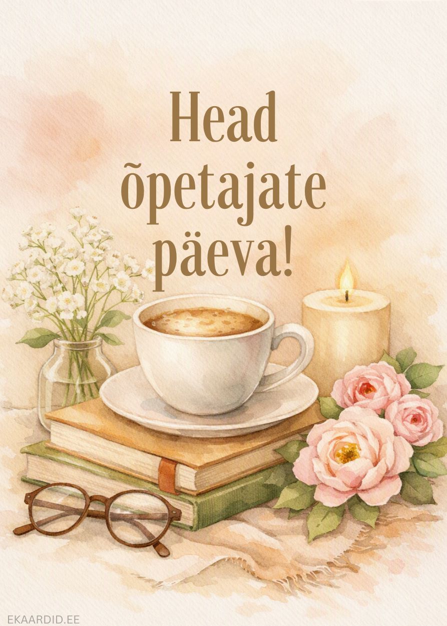 Õpetajate päeva tervituskaart