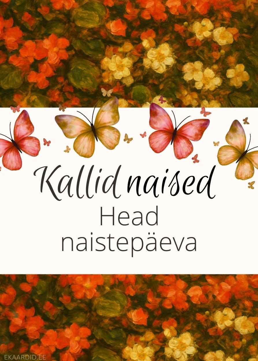 Liblikatega naistepäevakaart