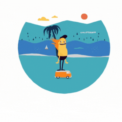 Lõbus tervituskaart tere suvi gif