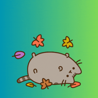 Sügisene tere kaardil armsa kassiga