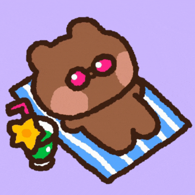 Suvine karu GIF tervituskaart