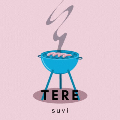 Suvine tervituskaart grilliga GIF