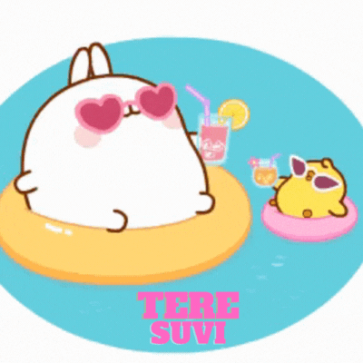 Suvine tervituskaart jänesekese ja tibuga