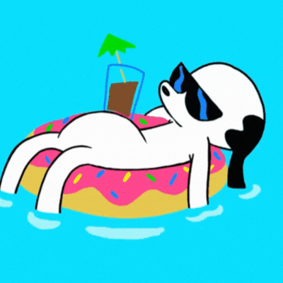 Suvine GIF tervituskaart koeraga