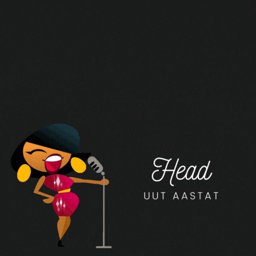 Uusaasta  GIF tervituskaart lauljaga