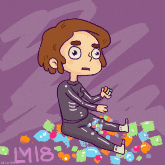 Naljakas Halloweeni GIF-kaart