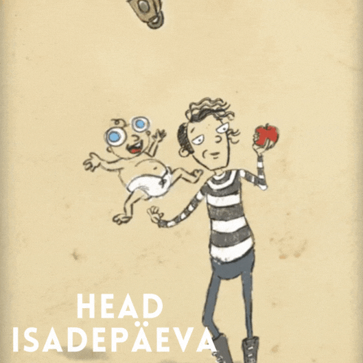 Naljakas isadepäeva GIF kaart