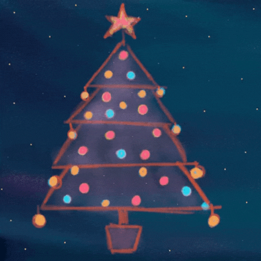 Jõulupuu gif-kaart