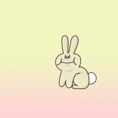 Naljakas jänesega GIF kaart