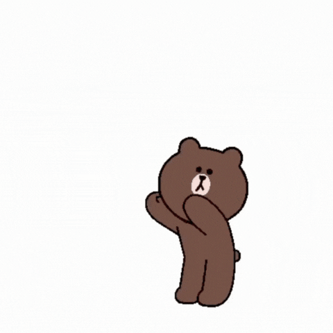 Animeeritud karu GIF-kaart