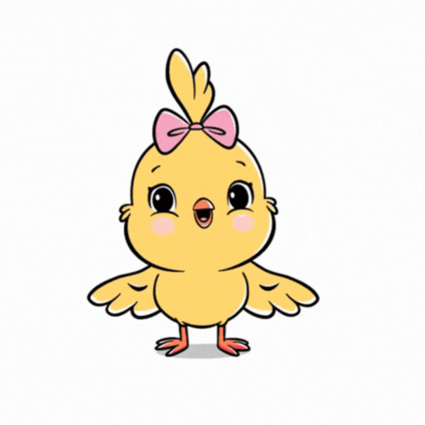 Armsakas kollane tibu GIF sõbrapäevakaardil