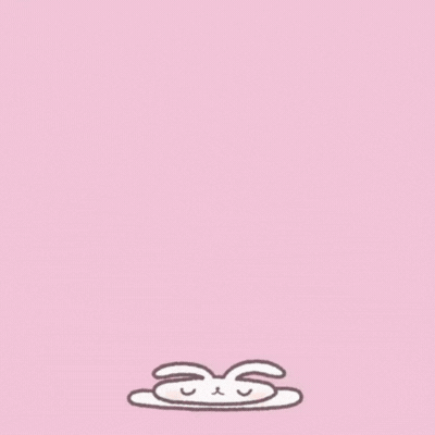 Magav jänes roosal taustal