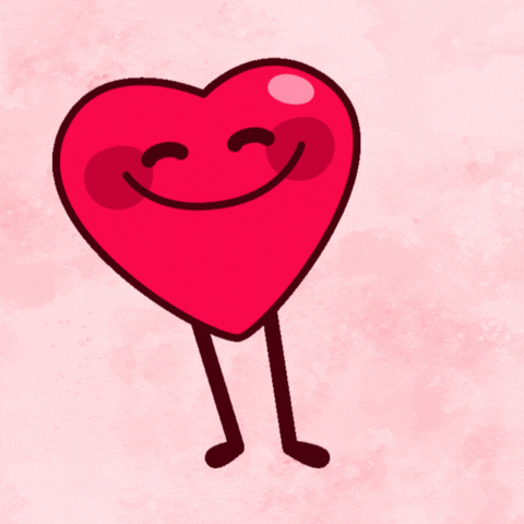 Naljakas südamekujuline sõbrapäeva GIF