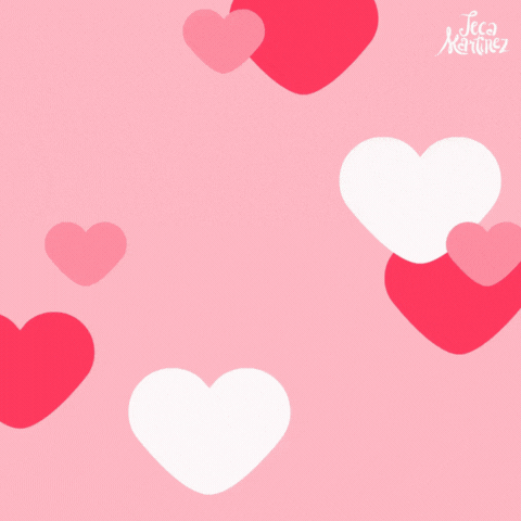 Sõbrapäeva GIF kaart südametega