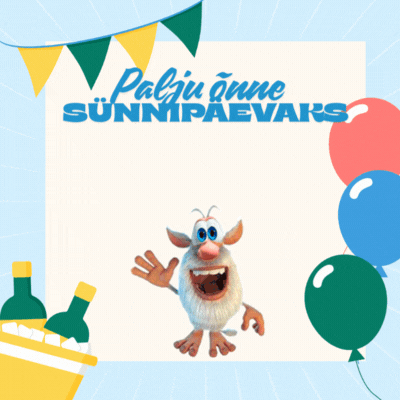 Lõbus sünnipäevakaart Boobaga