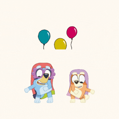 Lõbus sünnipäevakaart Blueyga