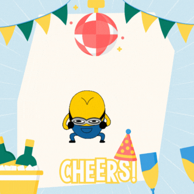 Minioni sünnipäevakaart GIF