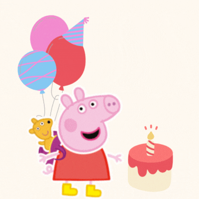 Peppa Sea sünnipäevakaart GIF